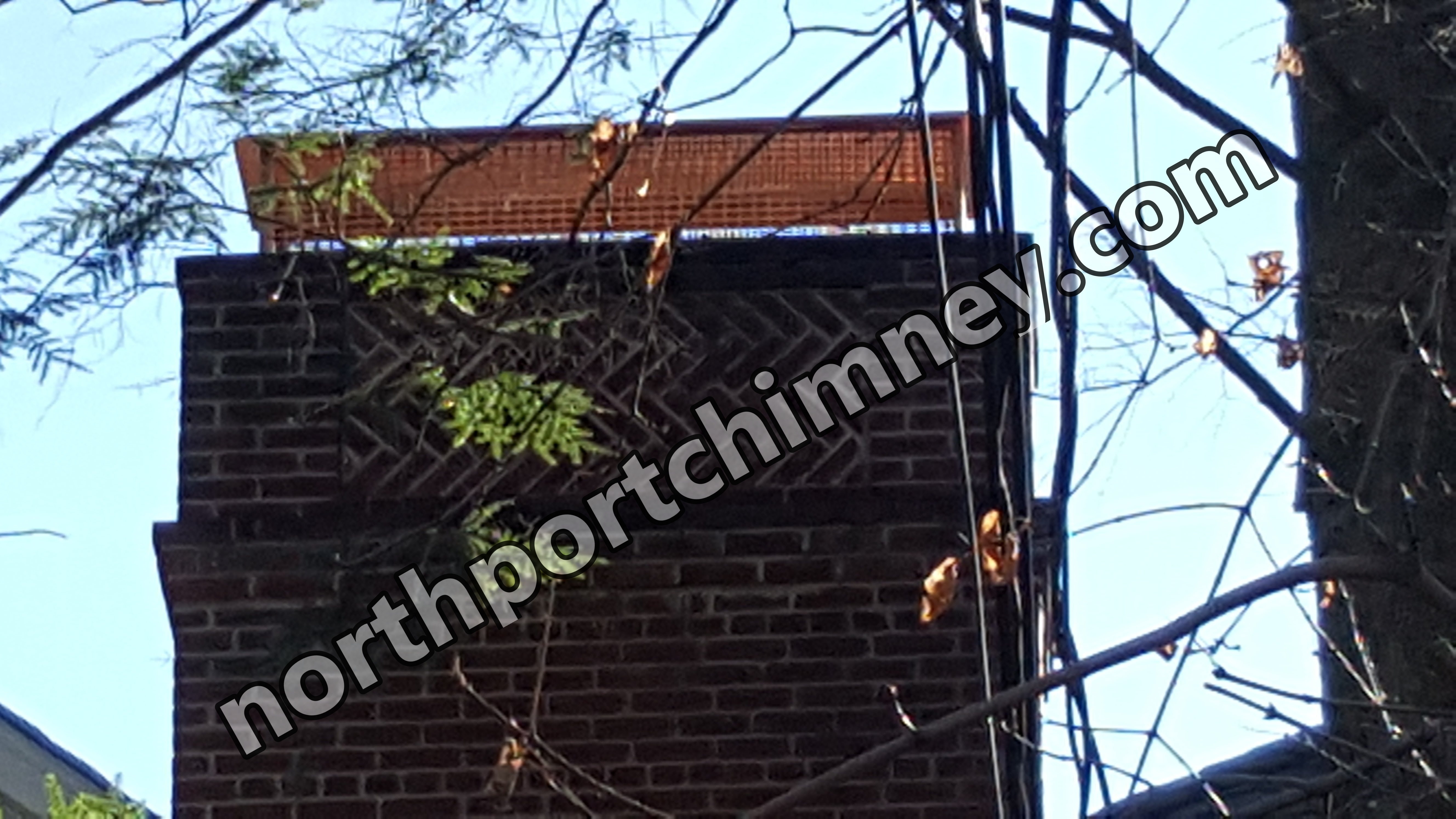 Animal-proof chimney cap protecting home in Northport, New York