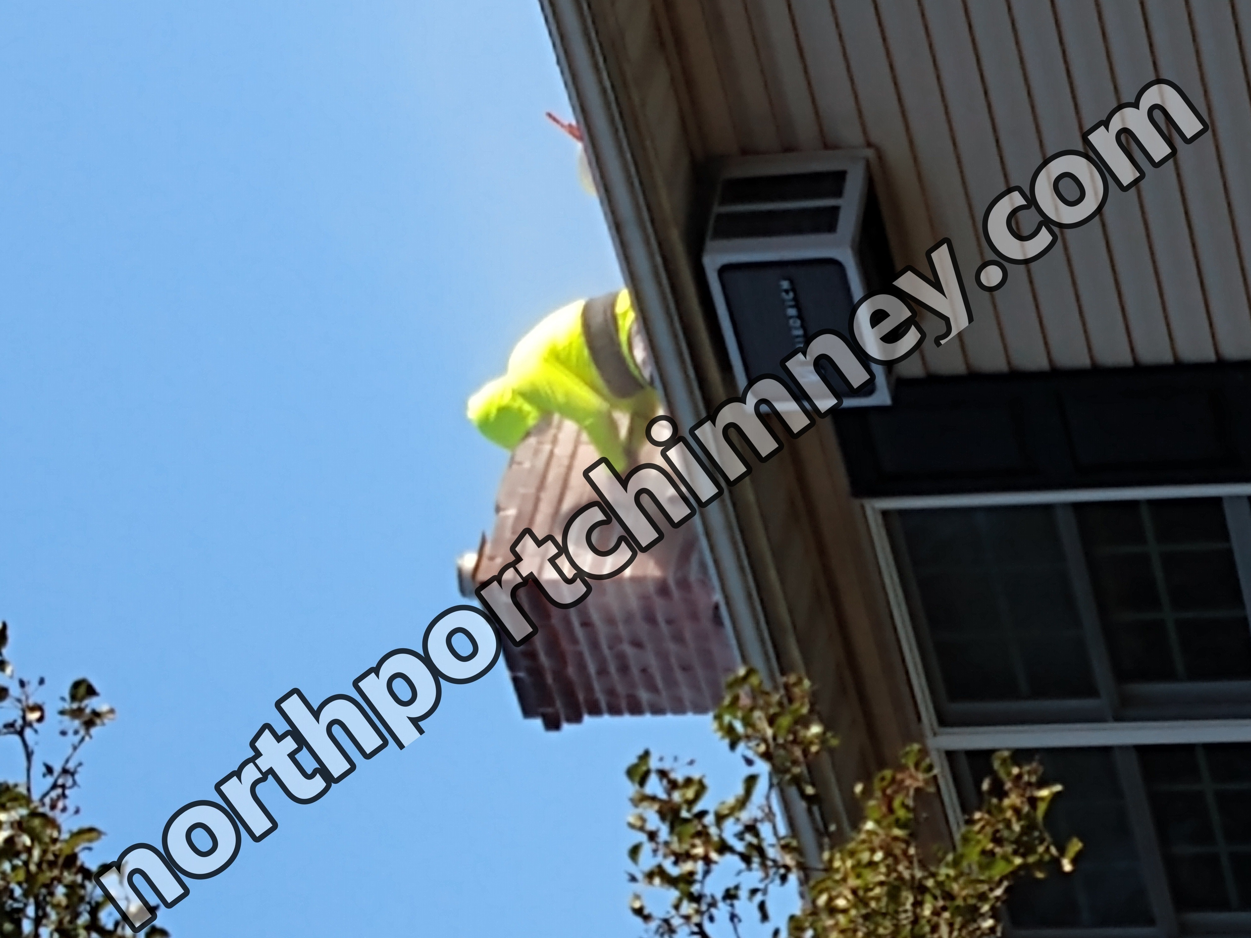 Chimney tuckpointing and mortar repair in Northport, New York
